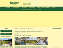 Tablet Screenshot of landhotel-loewenbruch.de